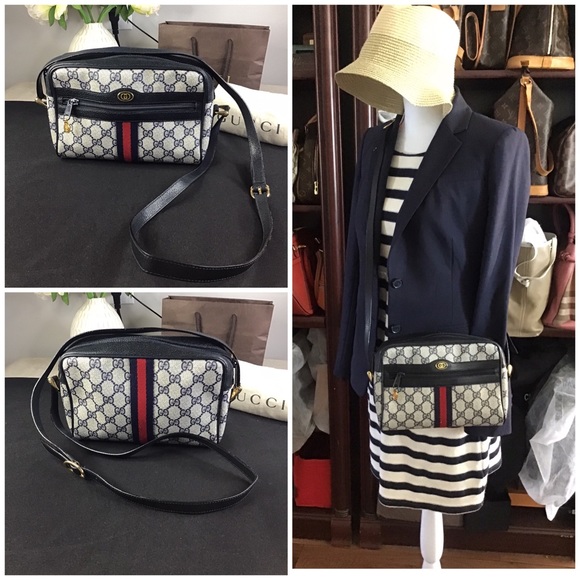 Gucci Handbags - 🛍GUCCI Authentic Blue GG Supreme(PVC) Crossbody